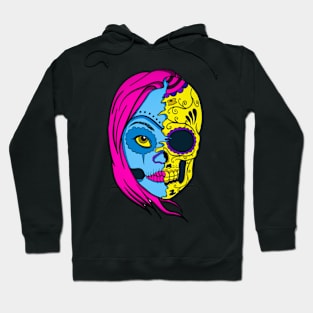 Sugar skull with girl Hoodie